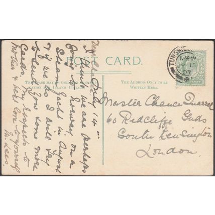 Tapestry Room, Penshurst Place, Kent, 1907 - Valentine's Postcard