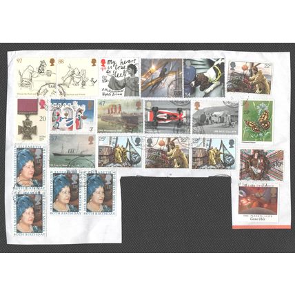 22 Assorted GB Stamps on Paper