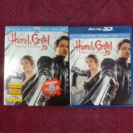 Hansel and Gretal Witch Hunters 3D - 2013 - Rated R - 3 Disc Blu/ray DVD - Used