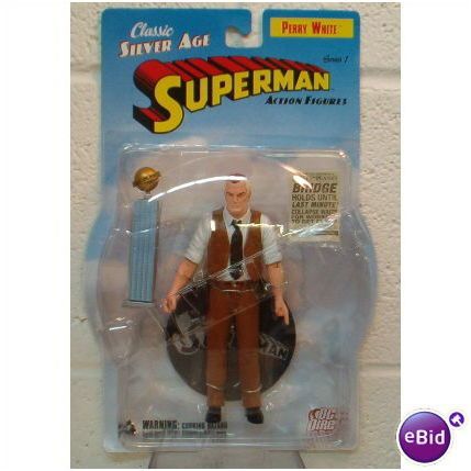 DC DIRECT ' SUPERMAN SILVER AGE ' PERRY WHITE figure