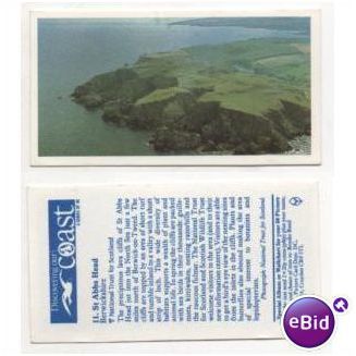 Brooke Bond Tea card Discovering Our Coast series - no.11 St. Abbs Head