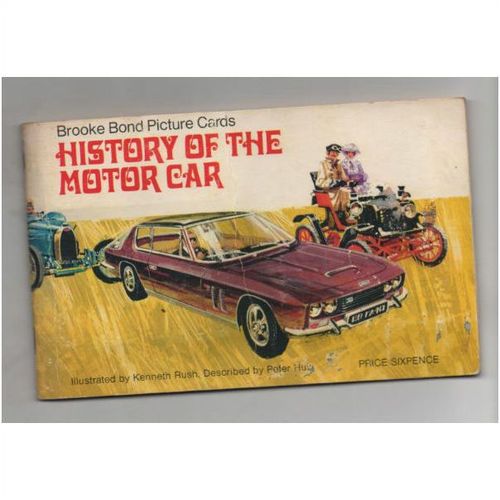 Complete 50 card Brooke Bond collector album The History of The Motor Car 1968