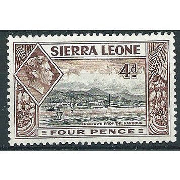 Sierra Leone 1938 SG193 4d Black & Red-Brown Mounted Mint ....