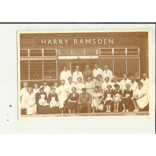 Yorkshire HARRY RAMSDEN AND STAFF Postcard