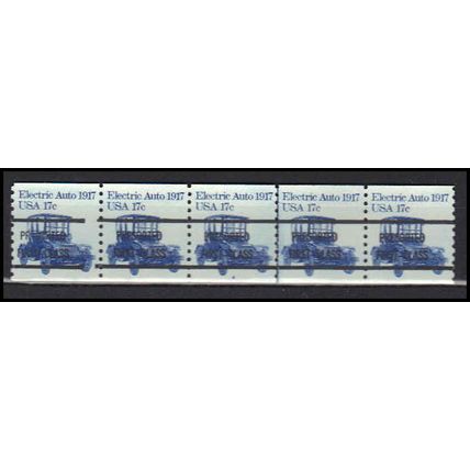 1906a 17c Electric Auto Very Fine MNH Dry Gum PNC 4A/5 Gap 2L AA0182