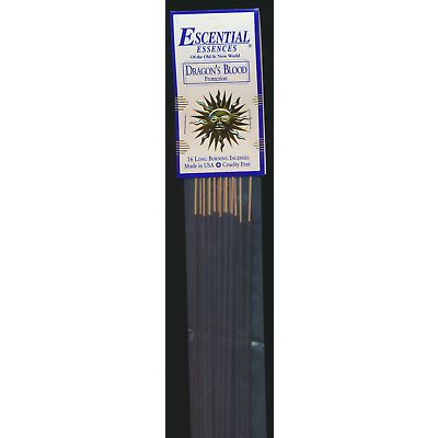 Dragon's Blood (Protection), Escential Essences Incense, 16 Long Burning Sticks