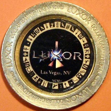 Luxor. $1 Casino Token. Las Vegas, NV. R66d.
