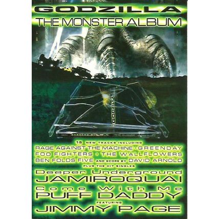Advertising GODZILLA The Monster Album Postcard