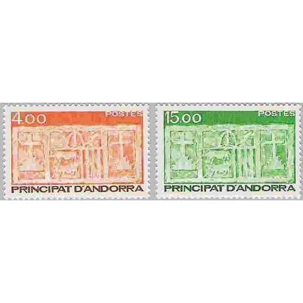 Andorre Français 1986 Michel 367 - 368 Neuf ** Cote (2008) 9.00 € Ecu primitif