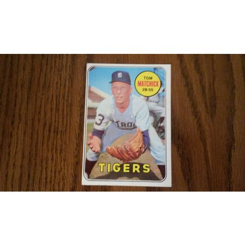 1969 Topps Card # 344 Tom Matchick Very Good (3) Detroit Tigers