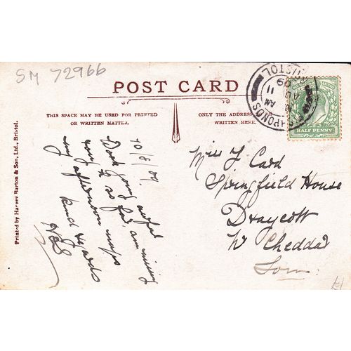 Bristol Bridge & High Street. Somerset Postcard (SM72966)