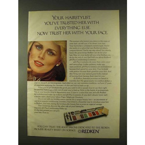 1977 Redken pH Plus Conditioning Cosmetics Ad - Trusted