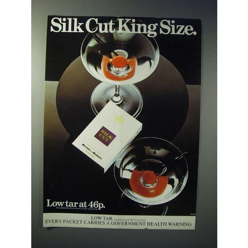 1977 Silk Cut King Size Cigarette Ad