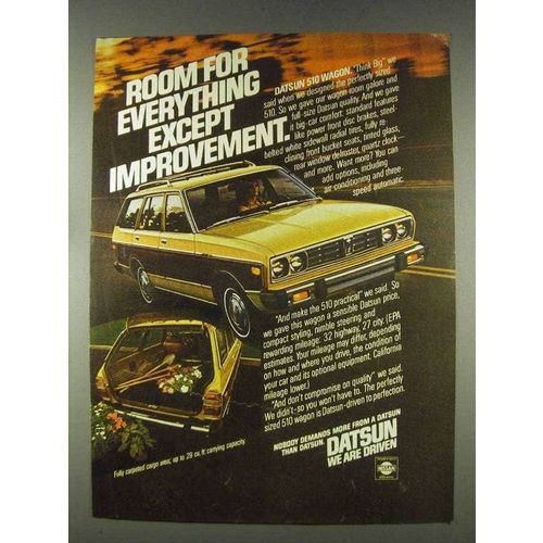 1978 Datsun 510 Wagon Ad - Room For Everything