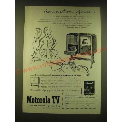 1951 Motorola TV Ad - Conversation piece