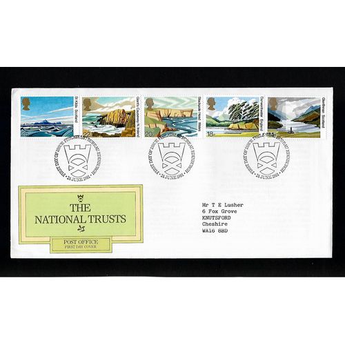 GREAT BRITAIN 1981 THE NATIONAL TRUST H/S EDINBURGH FIRST DAY COVER#2