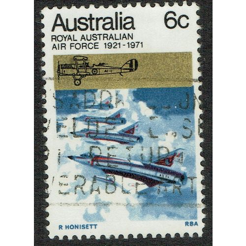 Australia 1971 50th Anniversary RAAF 6c Multicoloured SG489 GU