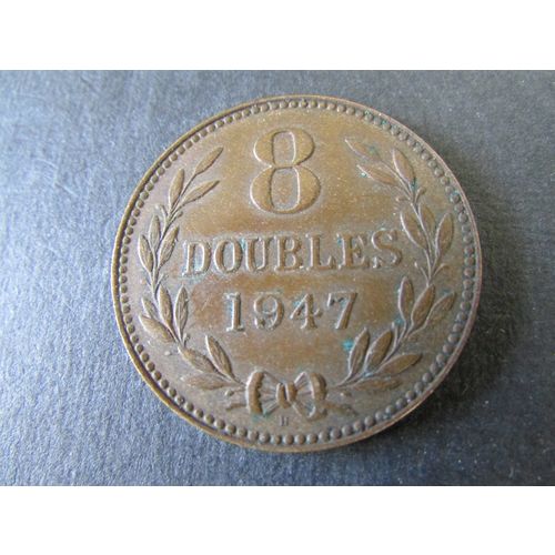 1947 H GUERNESEY 8 DOUBLES FREE POST. AAZ
