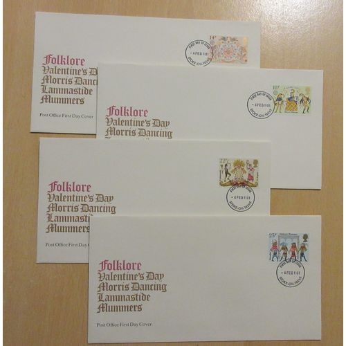 1981 Valentine's Day FDCs Post Office Cover Stoke-On-Trent Postmark