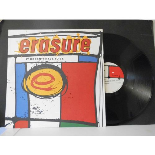 ERASURE 12" SINGLE.IT DOESN'T HAVE TO BE, MUTE 1987, 3 TRACKS , EXCELLENT CONDIT