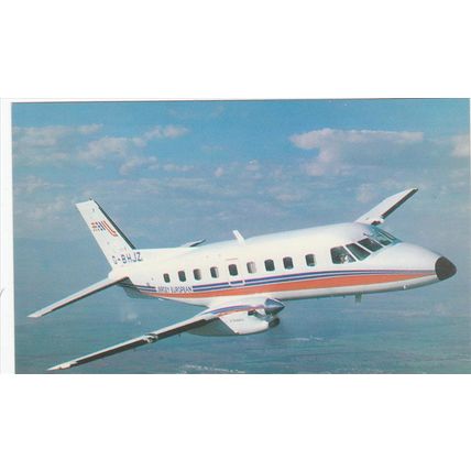 EMB 110 Bandeirante Civil Aircraft Postcard (A20774)