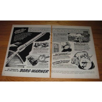 1950 Borg-Warner Products Advertisement - Ripley's Believe it or not!