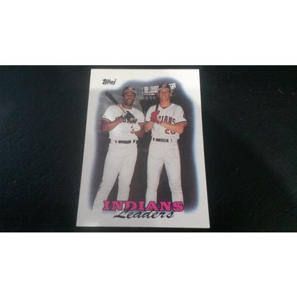 1988 Topps Card # 789 Cleveland Indians 1987 Team Leaders Excellent-Mint (6)