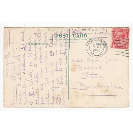 Friendly Societies Convalescent Home Herne Bay Postcard 1925 Kent Lowe & Co