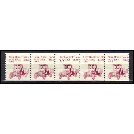 2125 5.5c Star Route Truck Fine MNH Dry Gum PNC 1/5 X0434