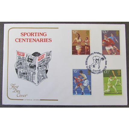 COTSWOLD - SPORTING CENTENARIES FIRST DAY COVER 1980 (ATHLETICS)