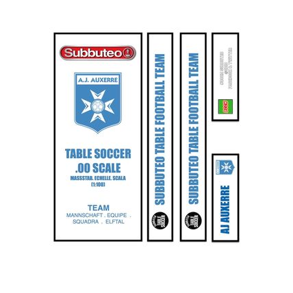 Tabletop Football Subbuteo Box Label AJ Auxerre (FRA) 2021