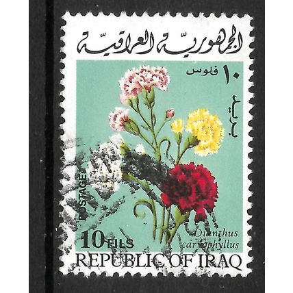 IRAQ 1970 SPRING FESTIVE FLOWERS 50F CARNATIONS SG 896 FINE USED#2