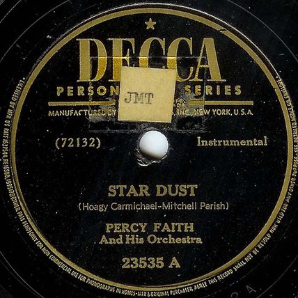 Decca 78 #23535 - "Star Dust" & "Embraceable You" - Percy Faith Orchestra