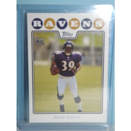 2008 Topps RAY RICE (Baltimore Ravens) Rookie Card #352