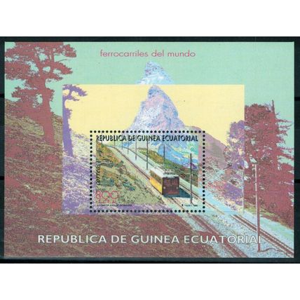 ZAYIX Equatorial Guinea 214 MNH Railroad Trains Transportation 092222SM171
