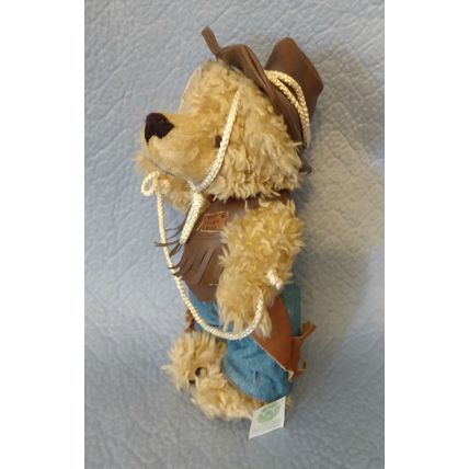 RARE BEARY BEST FRIENDS COWBOY NWT HAT FRINGED VEST BLUE JEANS AND CHAPS