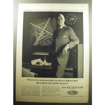 1957 Du Pont Dacron Advertisement - Southwick Suit - Pattern for warm-weather
