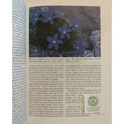 LOT of 2 BOOKS on ROCK GARDENING & PLANTS & GARDENS
