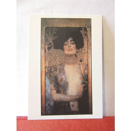'JUDITH', 1901 painting by Gustav Klimt unused postcard #