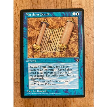 Magic the Gathering MTG CCG: Homelands - Merchant Scroll (D) 1995 WotC