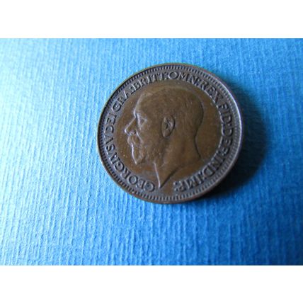 1931 GEORGE V ONE FARTHING FREE POST.