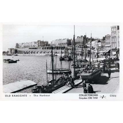 Old Ramsgate Harbour C1515 Boats Ship Photo Postcard