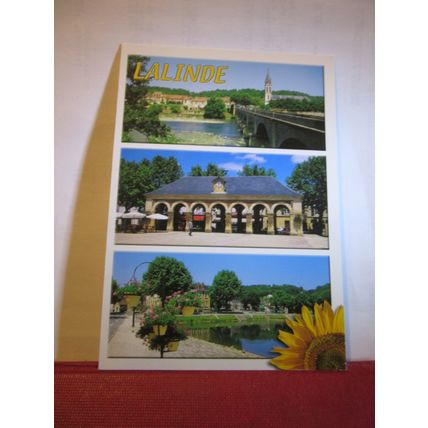 multiview, LALINDE, DORDOGNE, FRANCE used postcard 2014 pm =