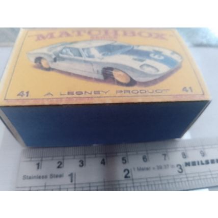 Matchbox - No41 Ford GT Racer - OVERSIZE PROMOTION - Replica Box -