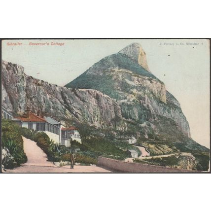 Governor's Cottage, Gibraltar, 1909 - Ferrary Postcard