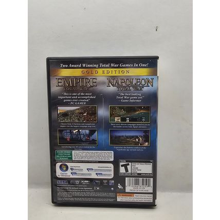 Empire Total War / Napoleon Total War Gold Edition PC CD-ROM 4 Discs Complete