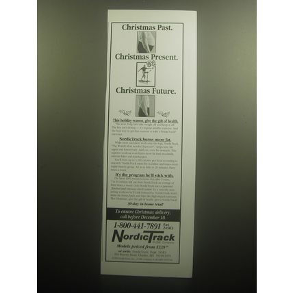 1993 NordicTrack Exercise Machine Ad - Christmas Past. Christmas Present.