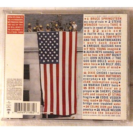 America: A Tribute to Heroes by Various Artists CD Dec-2001 2 Discs Sony