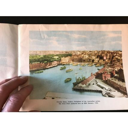 SYDNEY AUSTRALIA TOURIST BEAUTIFUL BOOK 1951 NUCOLOR24 pages 1st Ed PHOTOS GC
