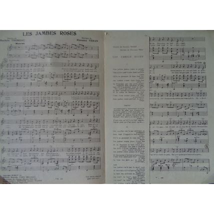 Les Jambes roses - musique de Florence Véran; paroles de Rachèle Thoreau. 1954
